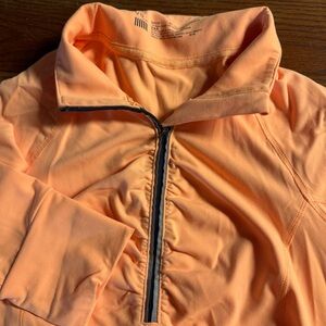 Victoria Secret Sport orange size medium long sleeve top,‎ 1/4 zip